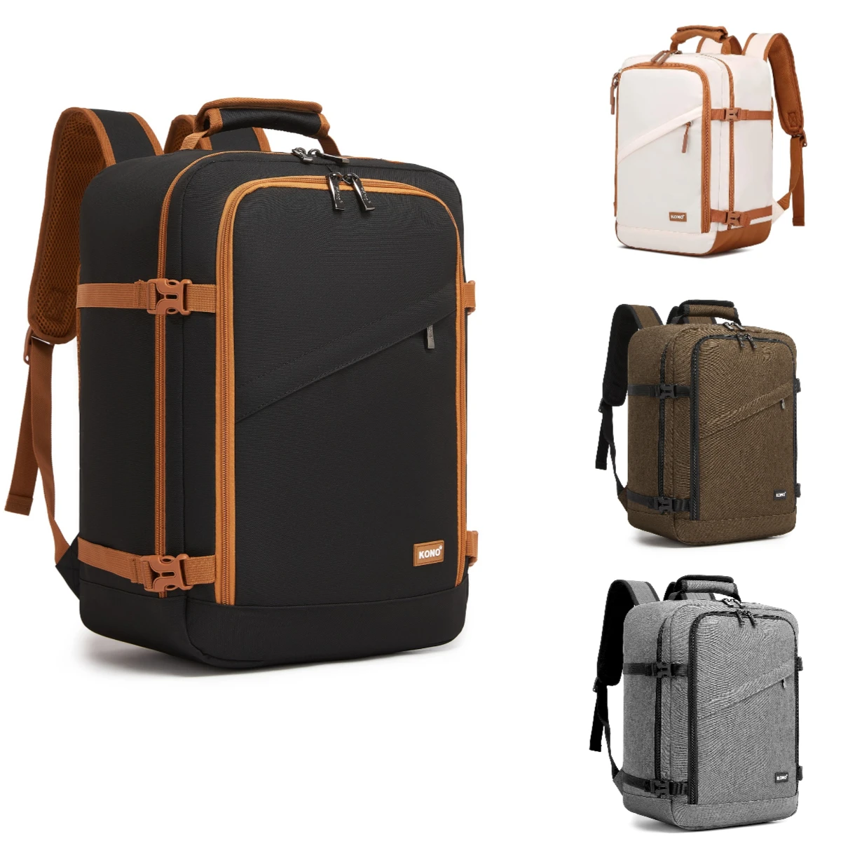 KONO Handgepäck-Tasche 40 x 30 x 20 cm (24 L) – passt unter den Sitz