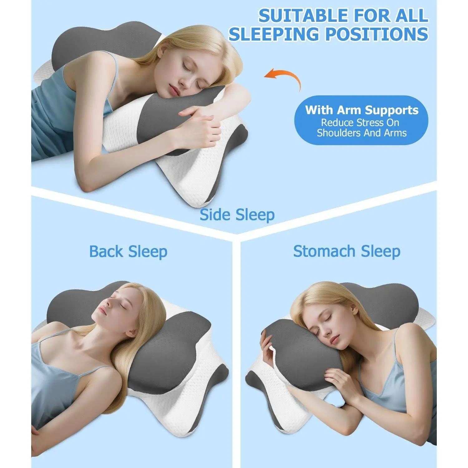 Nackenkissen aus Memory-Schaum, ergonomisch – Bild 8