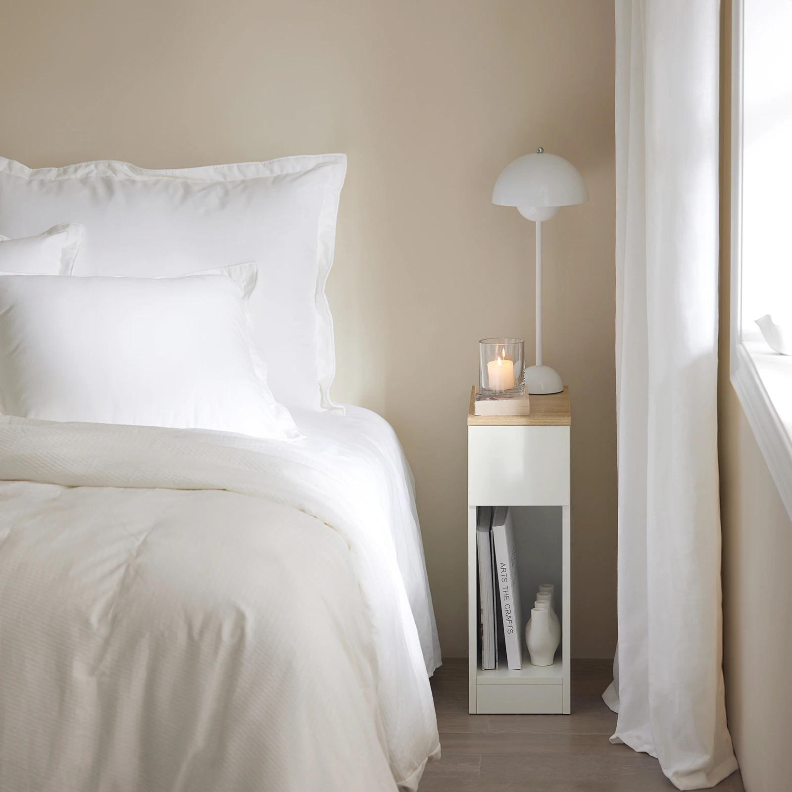 SoBuy Nachttisch 2er-Set mit Schublade (FBT111) – Bild 10