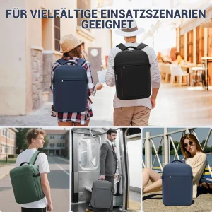 KONO Handgepäck-Rucksack 40 x 30 x 20 cm (24 L) – passend für Ryanair & Eurowings