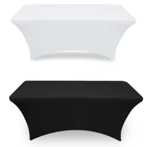Stretch-Tischhusse schwarz für Klapptische (1,2 oder 1,8 m)