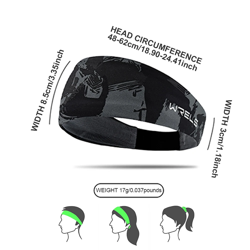 WRELS Sport-Stirnband, elastisch – Bild 5
