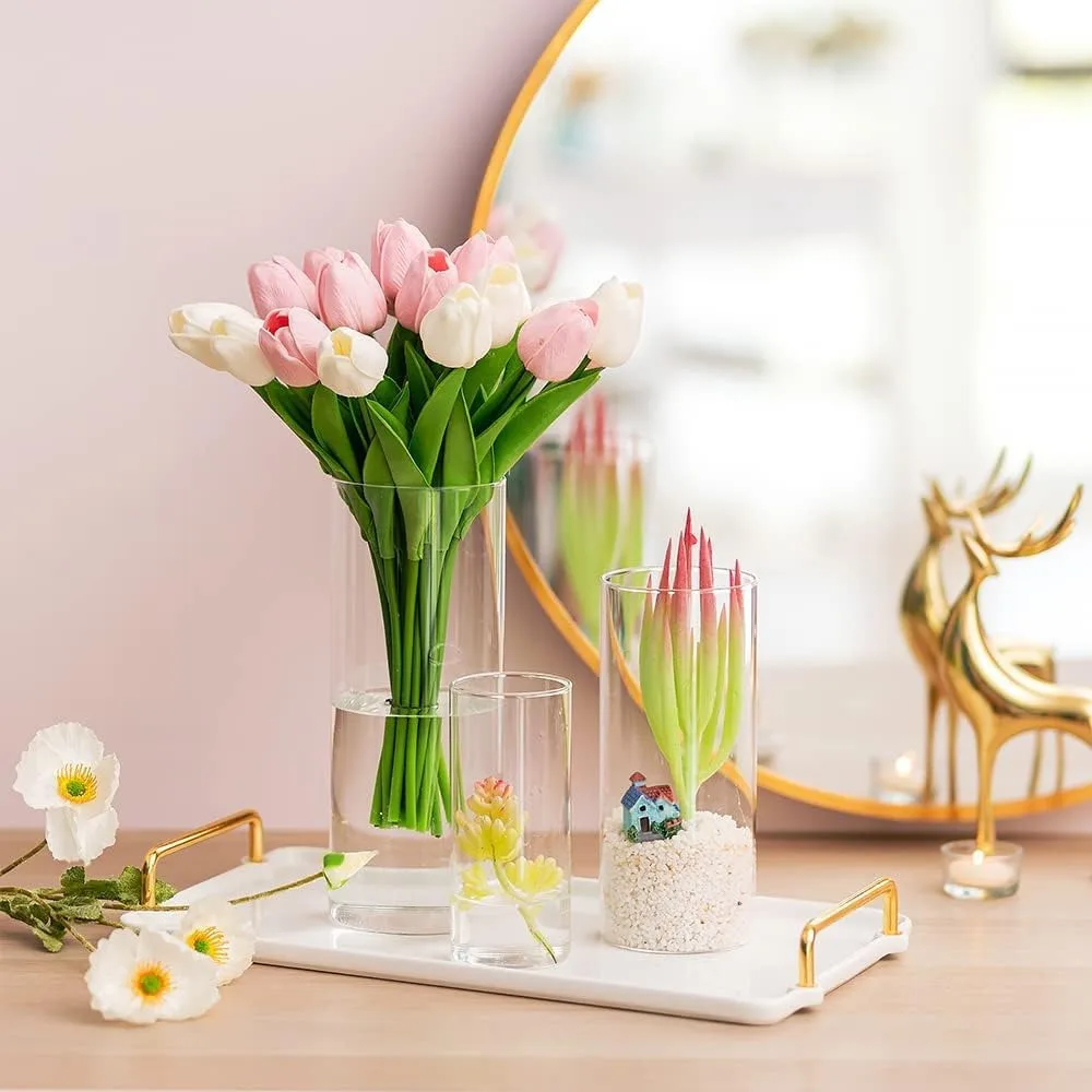 Glasvasen-Set, 15 Stück, zylindrisch – Bild 5