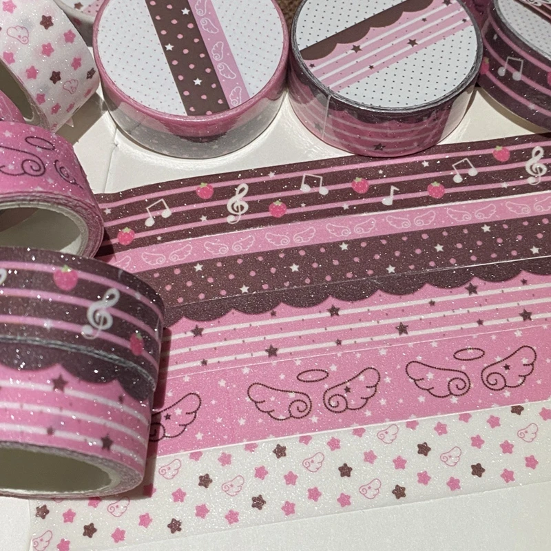Glitzer-Washi-Tape Flügel & Herzen – Bild 4