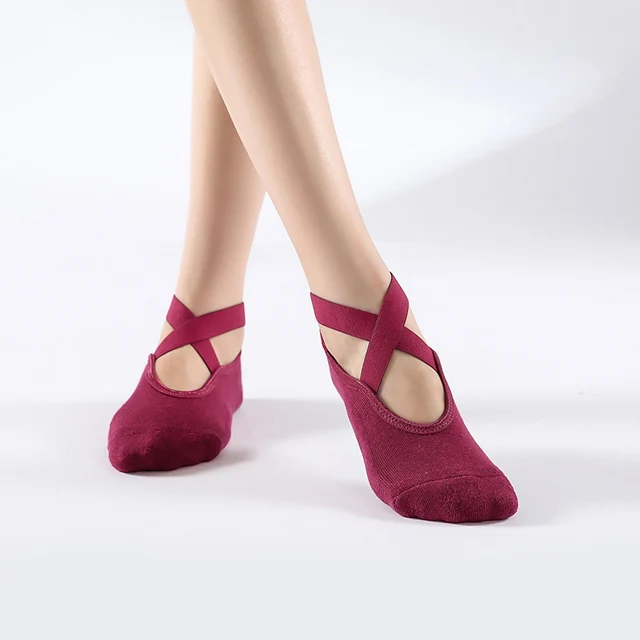 Damen-Yoga- und Pilates-Socken mit Noppen – Bild 7