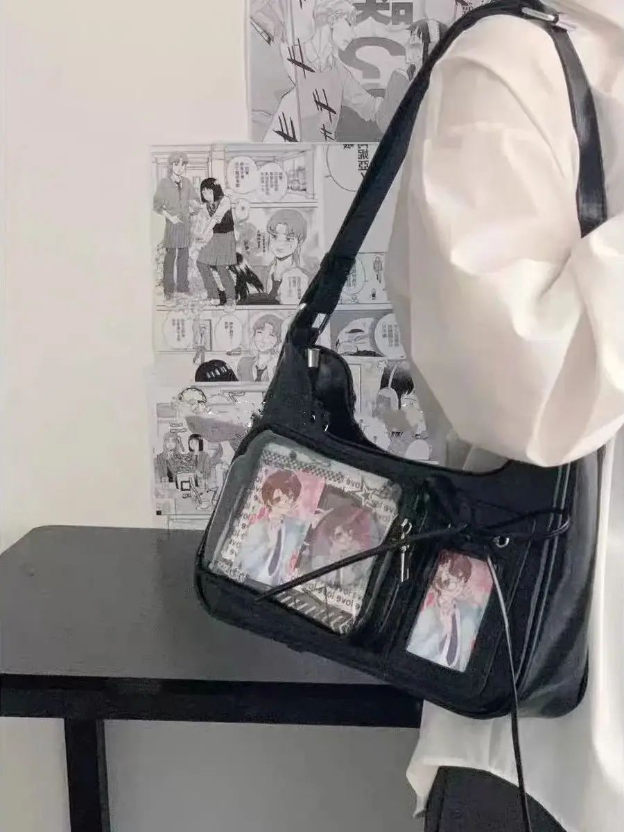 Transparente Schultertasche im Y2K-Stil – Bild 9