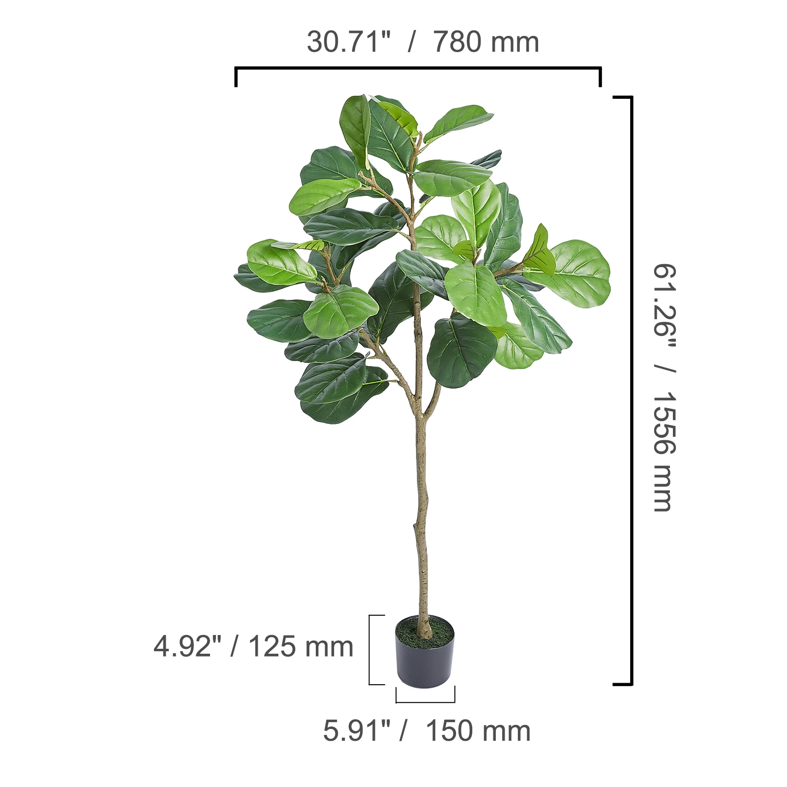 SucceBuy künstlicher Olivenbaum, 120 bis 180 cm hoch – Bild 10