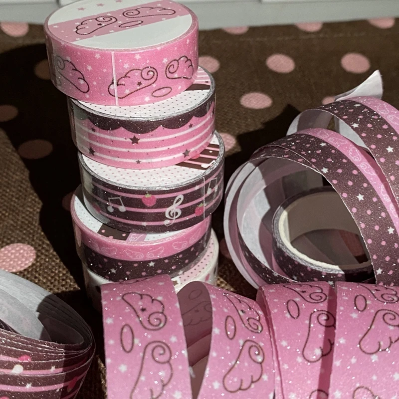 Glitzer-Washi-Tape Flügel & Herzen – Bild 2