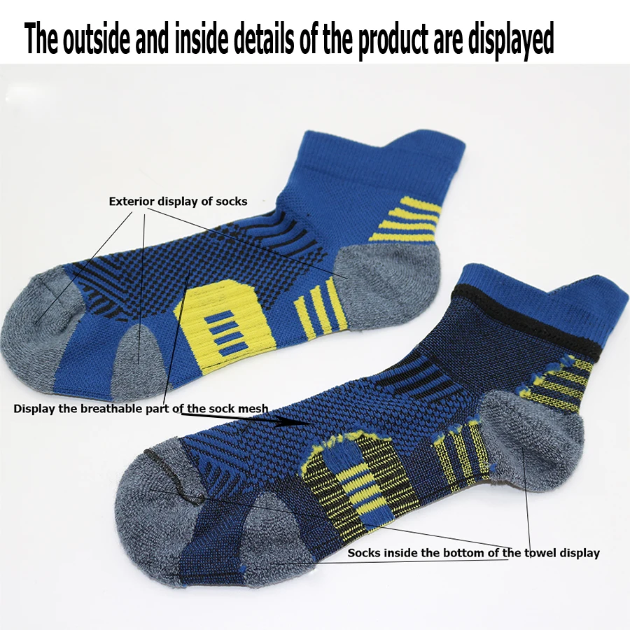 Sportsocken mit Frotteesohle, rutschfest, 3 Paar – Bild 5