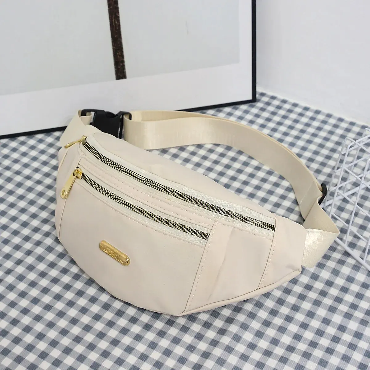 Damen-Sport-Bauchtasche mit mehreren Fächern – Bild 7