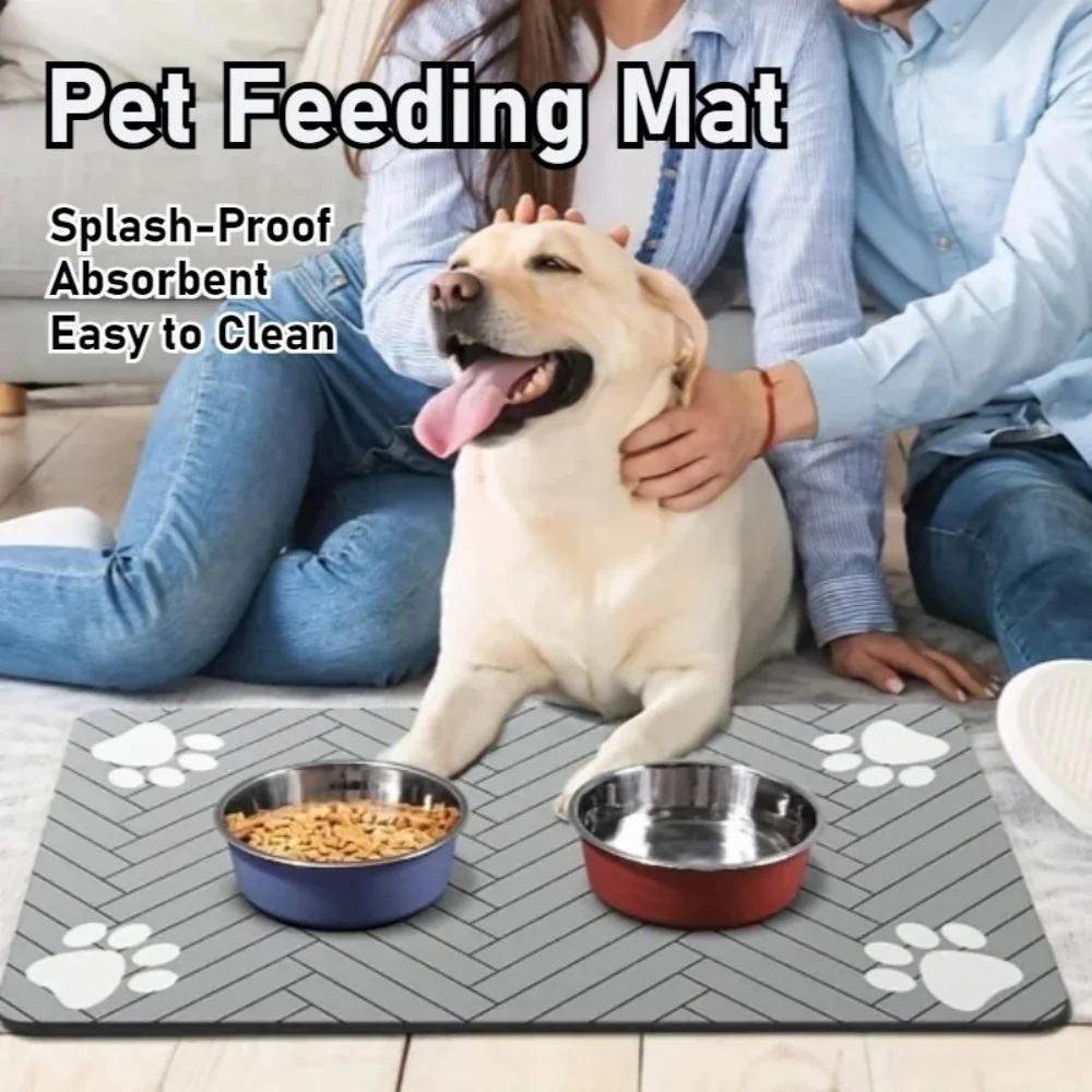 Wasserdichte Futtermatte für Hund und Katze – Bild 2