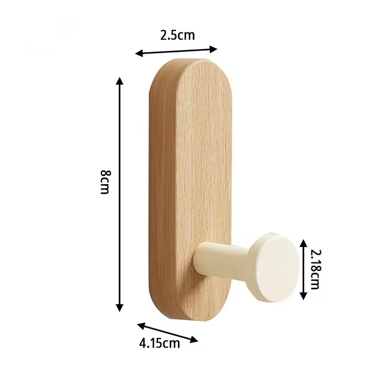 Selbstklebende Holz-Wandhaken – Bild 8