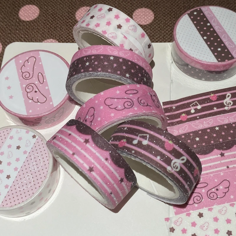 Glitzer-Washi-Tape Flügel & Herzen – Bild 5