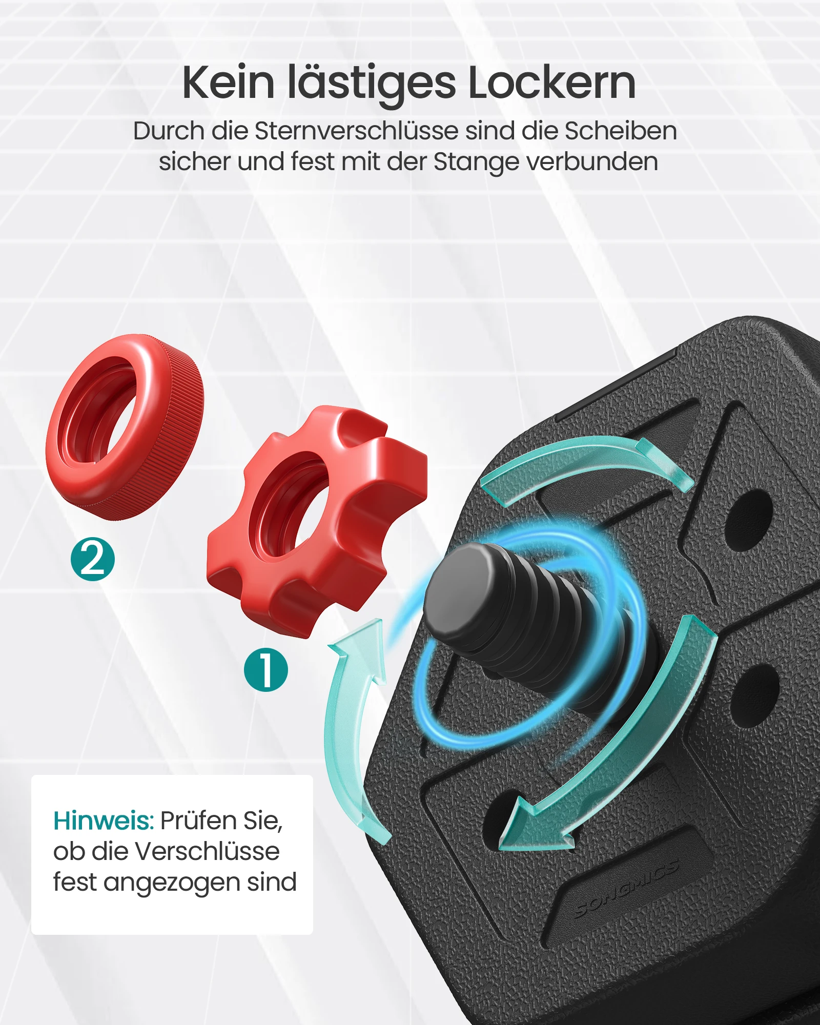 SONGMICS Hantelset Sechskant – Bild 5