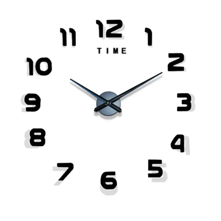 Große 3D-Wanduhr zum Aufkleben – Bild 6