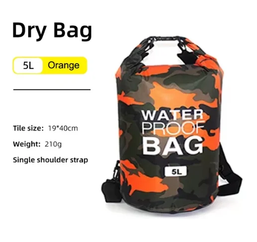 Wasserdichter Packsack 15 oder 30 L mit Nassfach – Bild 10