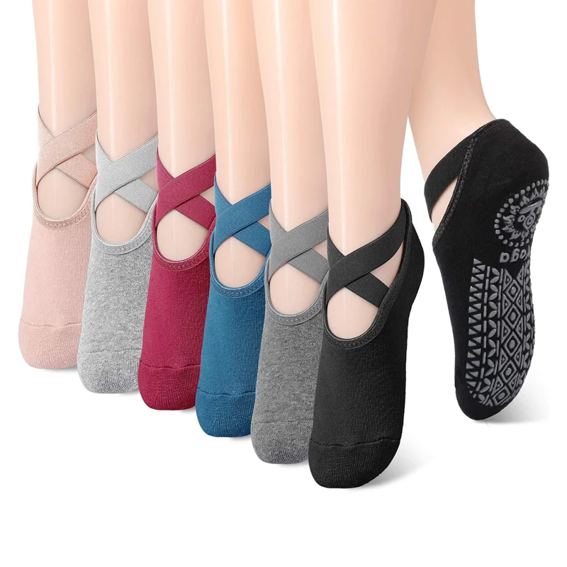Damen-Yoga- und Pilates-Socken mit Noppen