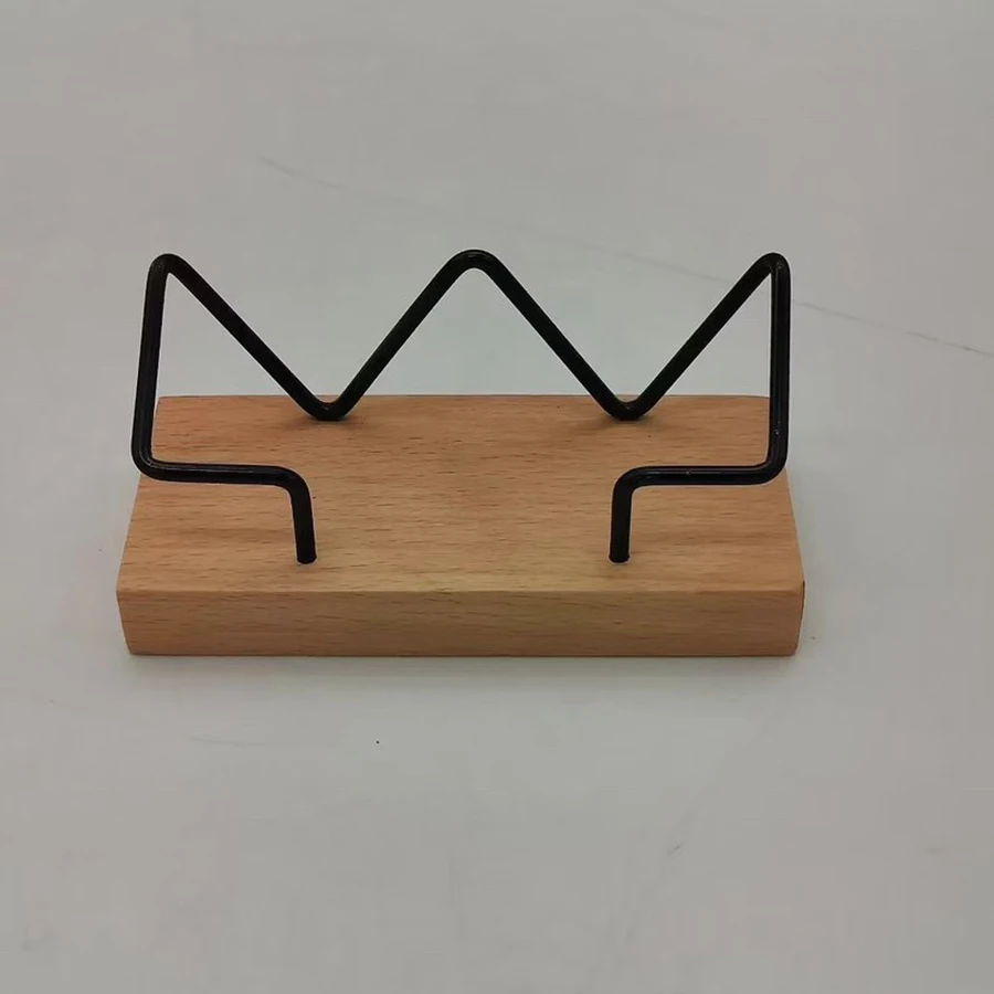 Visitenkartenhalter aus Holz für den Schreibtisch – Bild 7