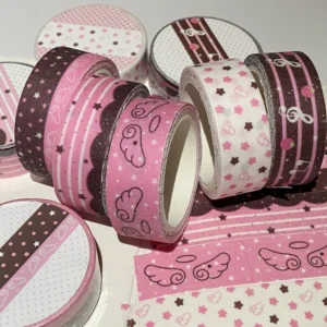 Glitzer-Washi-Tape Flügel & Herzen