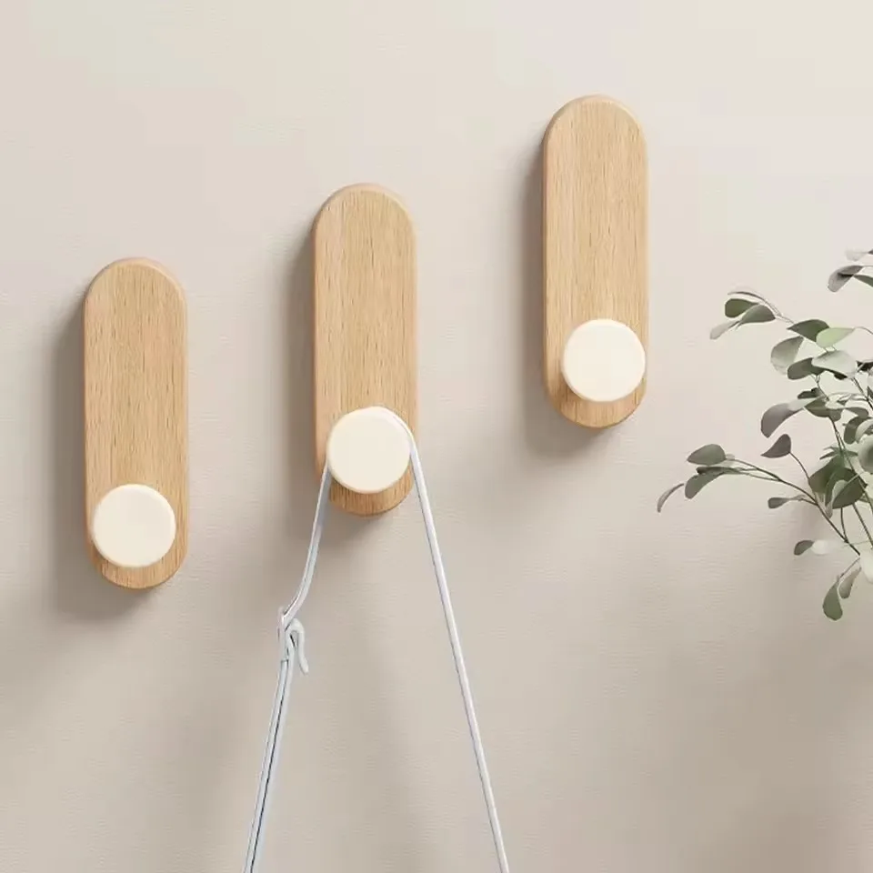 Selbstklebende Holz-Wandhaken – Bild 5