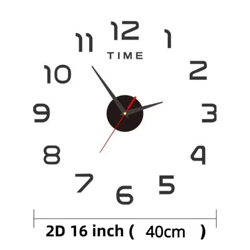 Große 3D-Wanduhr zum Aufkleben – Bild 5