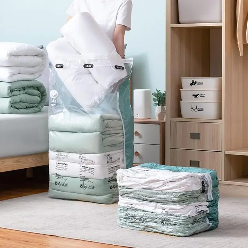 Vakuumbeutel für Kleidung und Bettzeug – ohne Pumpe
