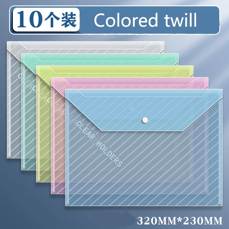 Dokumententaschen A4, transparent, 10 Stück – Bild 5