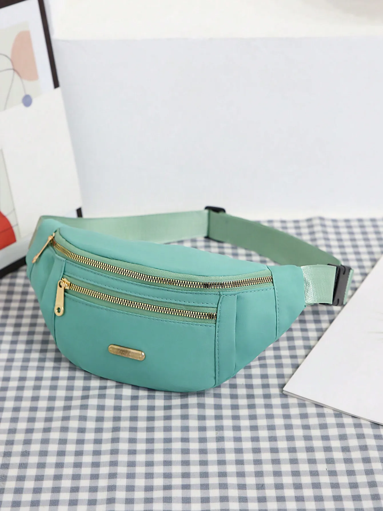 Damen-Sport-Bauchtasche mit mehreren Fächern – Bild 9