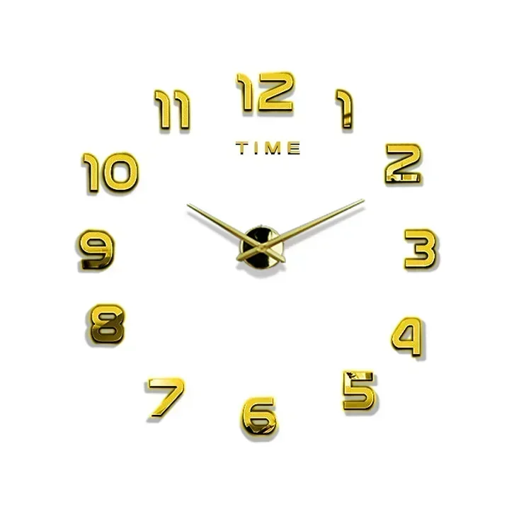 Große 3D-Wanduhr zum Aufkleben – Bild 4