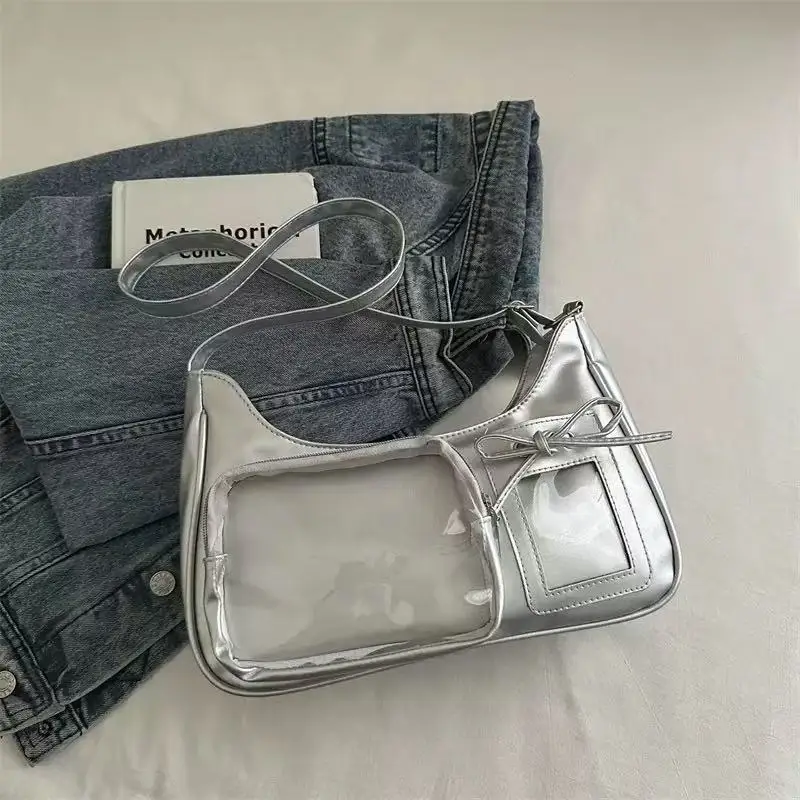 Transparente Schultertasche im Y2K-Stil – Bild 15