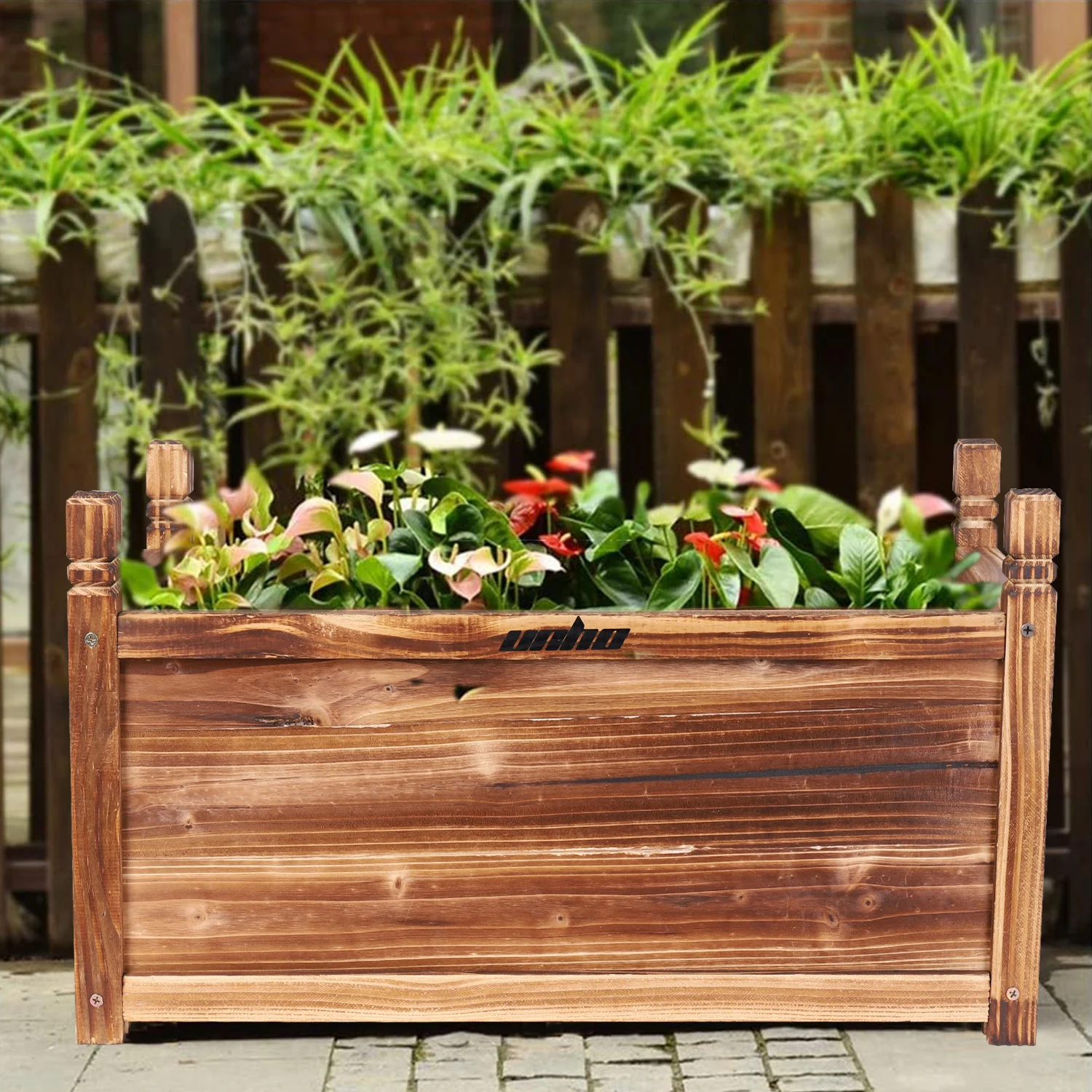 Hochbeet aus Holz für draußen – Bild 5