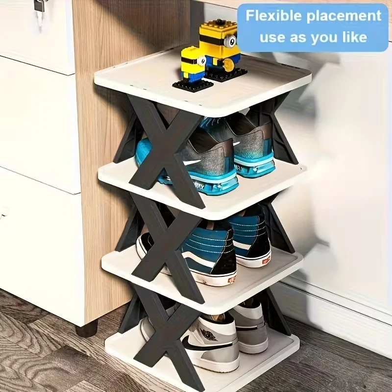 Platzsparendes Eck-Schuhregal mit 6 oder 9 Ebenen – Bild 8