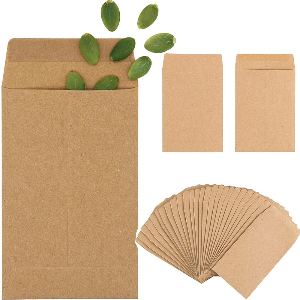 Kleine Papierumschläge 6 × 10 cm, 100 oder 200 Stück