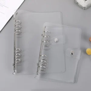 Glitzer-Ringbuch A5/A6, durchsichtig