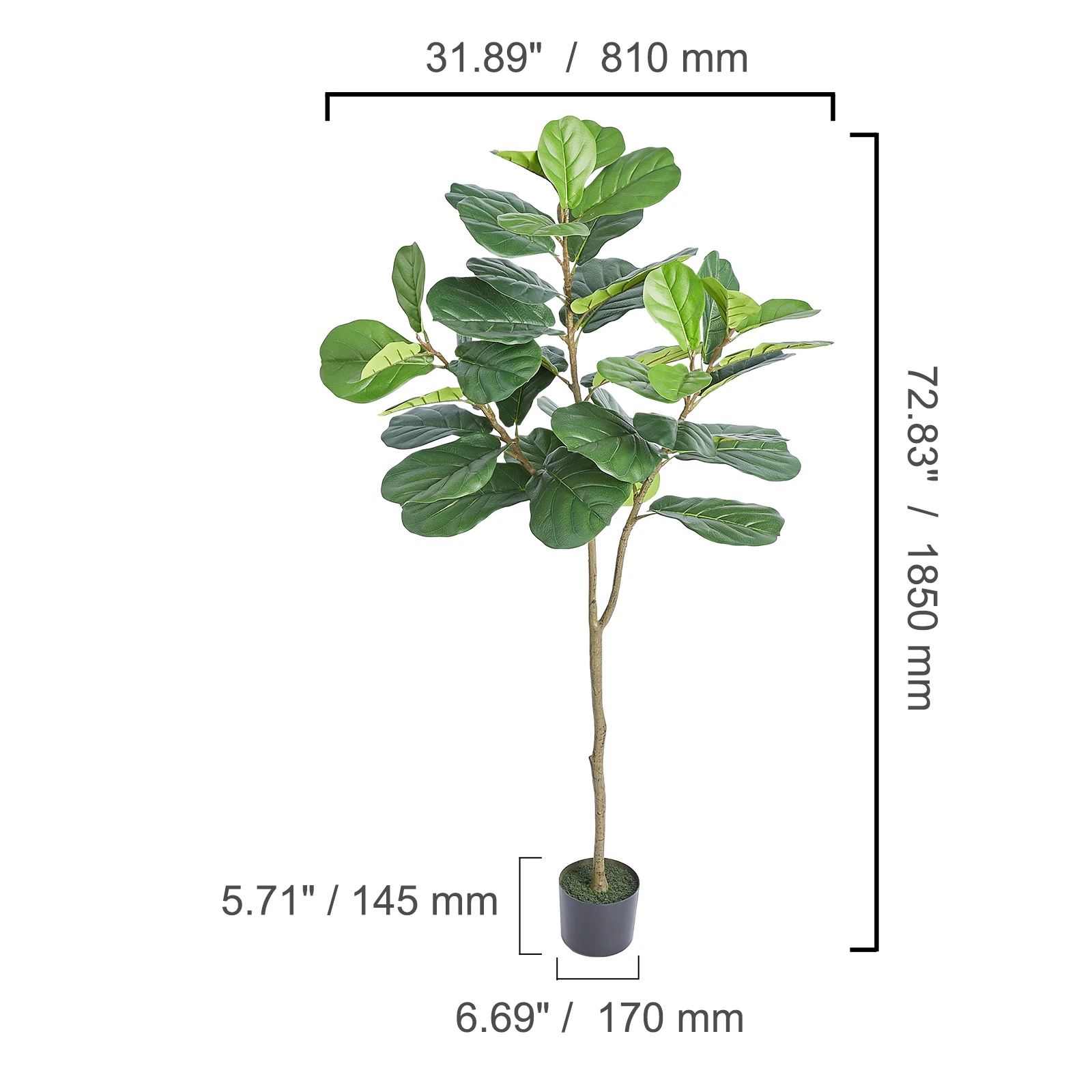 SucceBuy künstlicher Olivenbaum, 120 bis 180 cm hoch – Bild 8