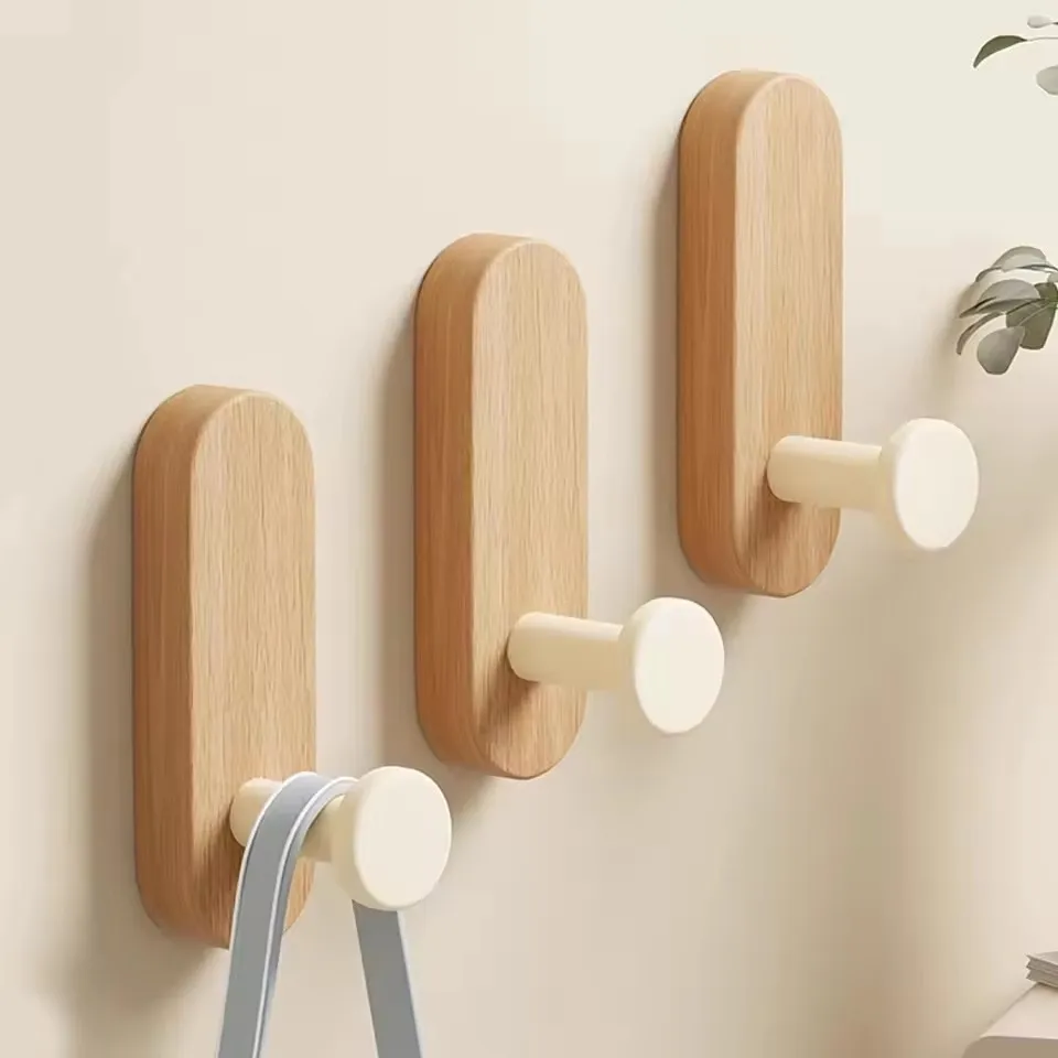 Selbstklebende Holz-Wandhaken – Bild 3