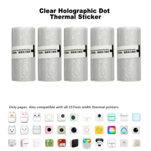 Transparente Holo-Punkt-Sticker zum Bekleben