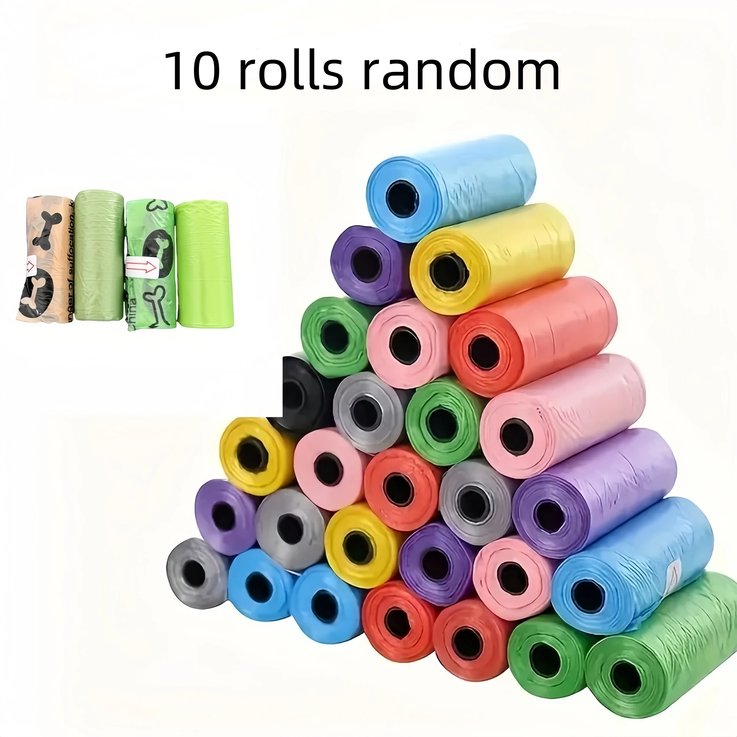 Hundekotbeutel mit Pfotenmotiv, 10 Rollen – Bild 9