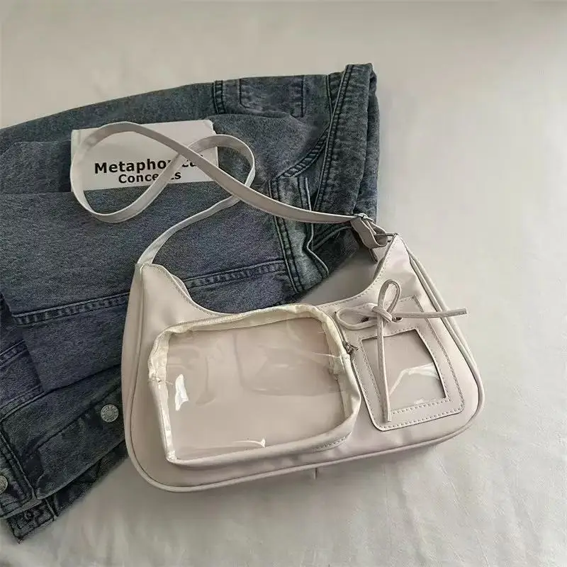 Transparente Schultertasche im Y2K-Stil – Bild 17