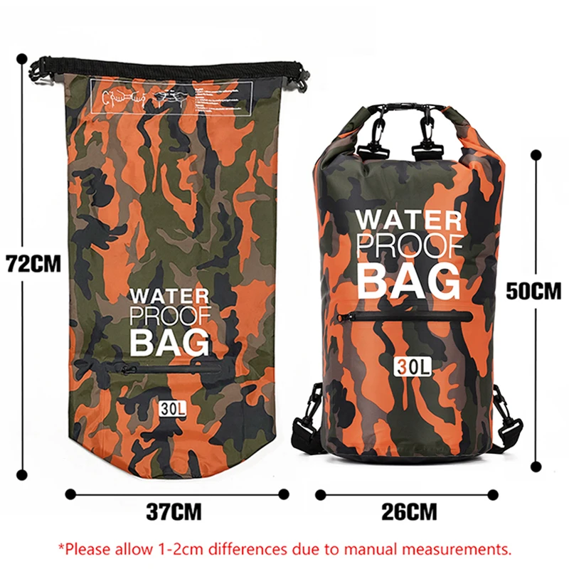 Wasserdichter Packsack 15 oder 30 L mit Nassfach – Bild 5
