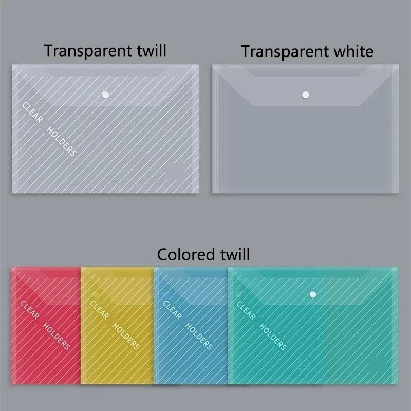Dokumententaschen A4, transparent, 10 Stück – Bild 2
