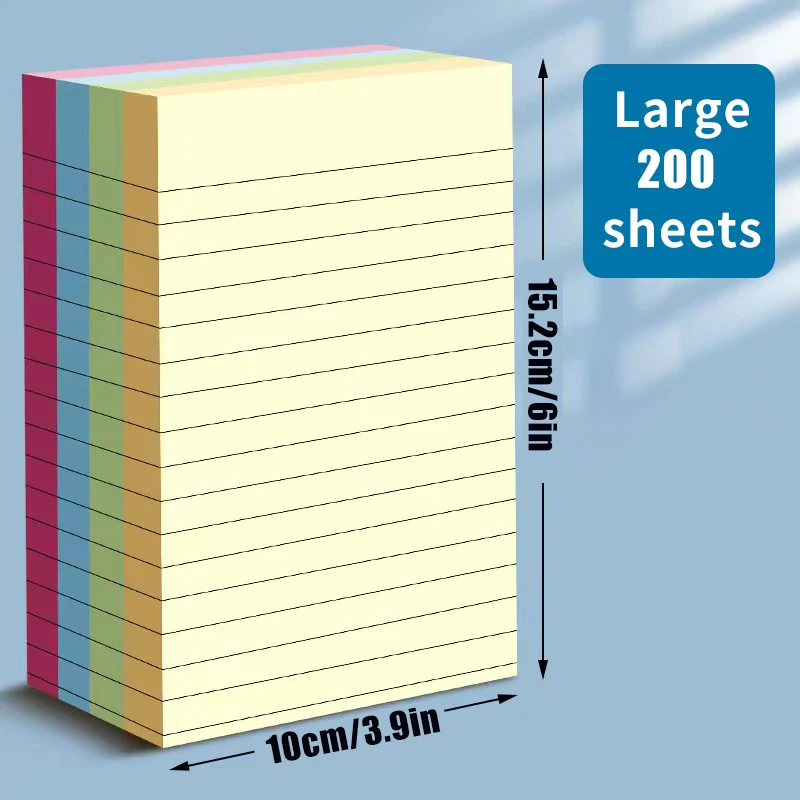 Haftnotizen liniert, 4 Farben, 200 Blatt – Bild 9