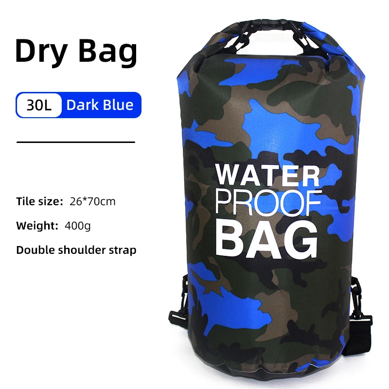Wasserdichter Packsack 15 oder 30 L mit Nassfach – Bild 16