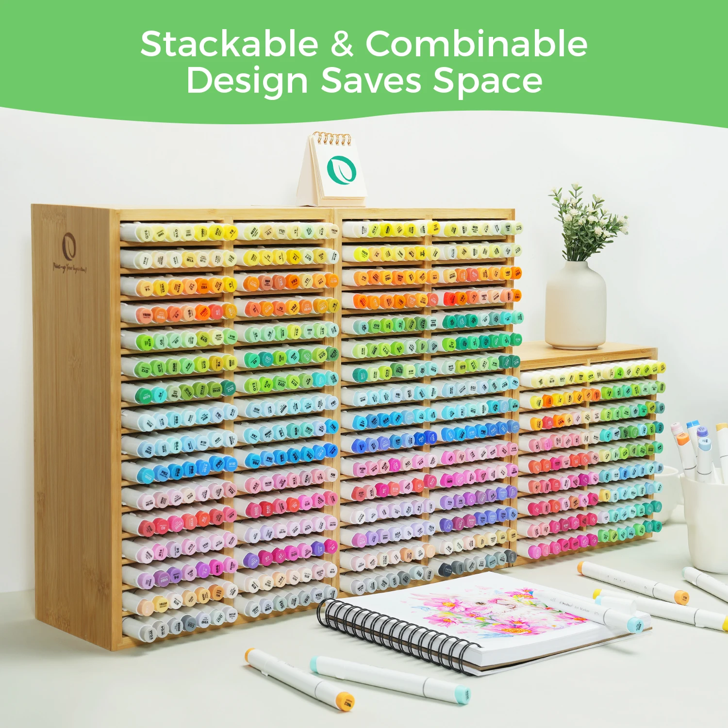 Ohuhu Stifteorganizer aus Bambus – Bild 5