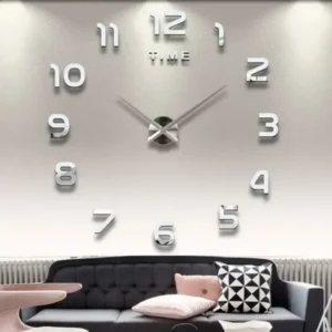 Große 3D-Wanduhr zum Aufkleben