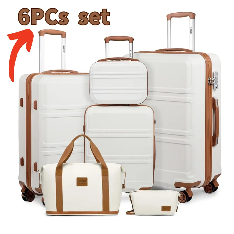 KONO Kofferset mit Beautycase (2, 4 oder 6 Teile) – Bild 4