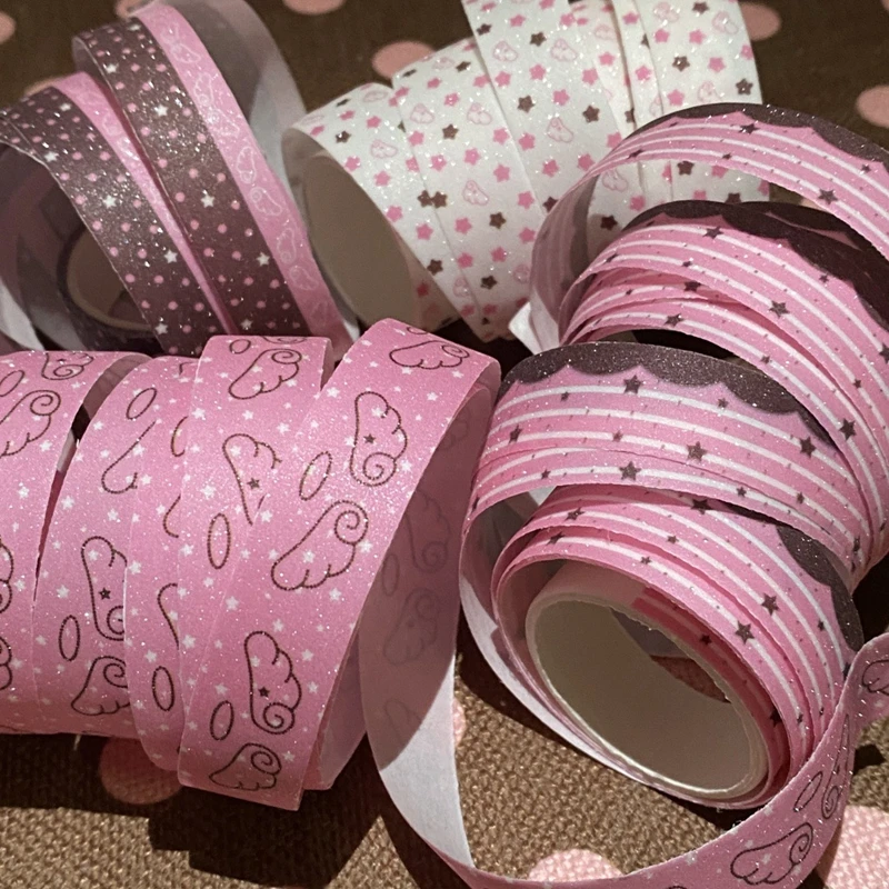 Glitzer-Washi-Tape Flügel & Herzen – Bild 3