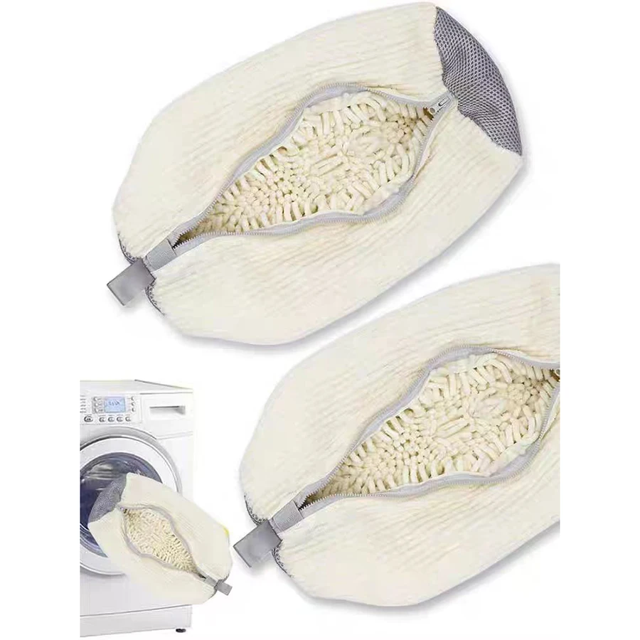 Schuhwaschbeutel 360° mit flauschigen Fasern – Bild 3