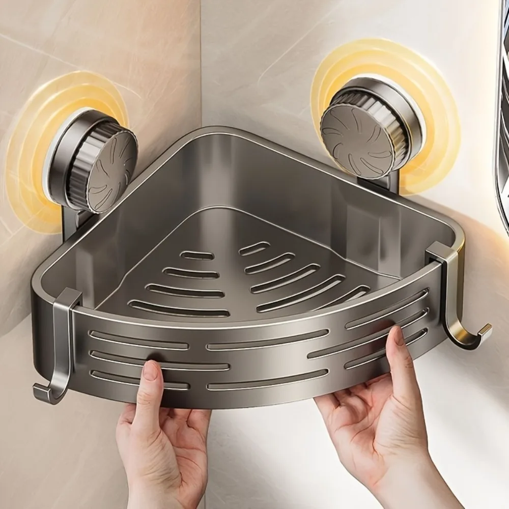 Eck-Duschablage mit Saugnapf, ohne Bohren