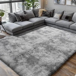 Ultraweicher Hochflor-Teppich für Wohn- & Schlafzimmer